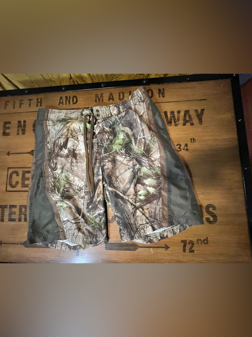 Bass Pro Shops Brown & Green Realtree Camo Men's Shorts